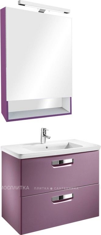 Зеркальный шкаф Roca Gap 60 фиолетовый - изображение 2