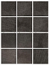Керамическая плитка Kerama Marazzi Плитка Караоке черный, полотно 30х40 из 12 частей 9,9х9,9 