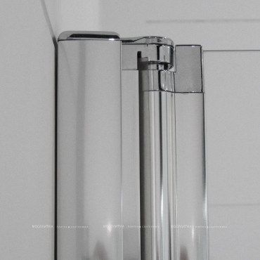 Душевой уголок Cezares ELENA-W-ASH-1-80/90-C-Cr стекло прозрачное - 4 изображение