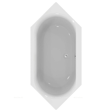 Встраиваемая акриловая шестиугольная ванна 180х90 см Ideal Standard E106901 CONNECT AIR - 2 изображение