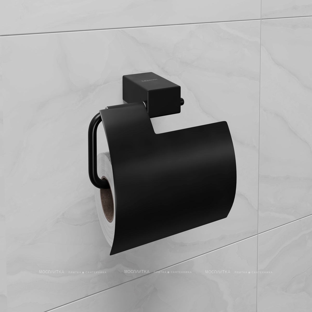 Держатель туалетной бумаги Lemark Smooth Line 9722011 чёрный матовый - изображение 2