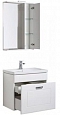 Комплект мебели для ванной Aquanet Рондо 60 1 ящик белый - 3 изображение