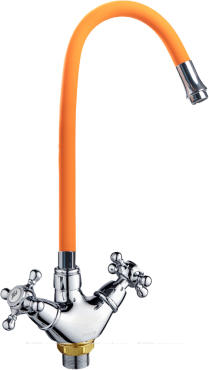 Смеситель для кухонной мойки РМС SL65OR-016F eco оранжевый - 3 изображение