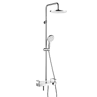 Душевая стойка Lemark Tropic для ванны и душа термостатический с регулируемой высотой штанги, LM7011C