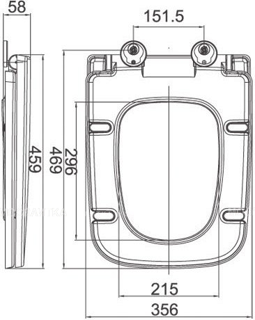 Крышка-сиденье BelBagno ROMANO BB2112SC дюропласт, soft close, металлическое крепление - изображение 4
