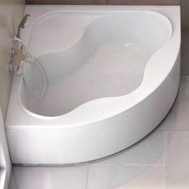 Фронтальный экран Ravak A для ванны GENTIANA, NEW DAY 150 см, белый - 2 изображение