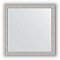 Зеркало в багетной раме Evoform Definite BY 3134 61 x 61 см, волна алюминий 