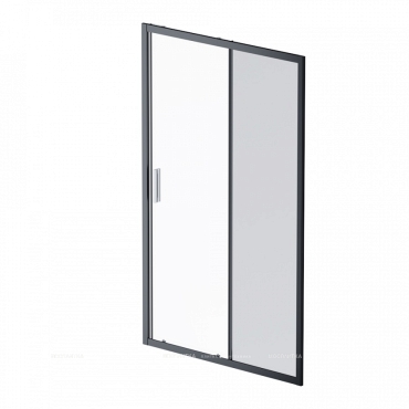 Душевая дверь Am.Pm Gem 120 см W90G-120-1-195BG стекло прозрачное / тонированное, профиль черный - 7 изображение