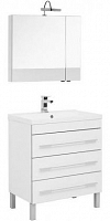 Комплект мебели для ванной Aquanet Верона 75 белый 3 ящика