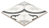 Керамогранит Creto Marrakesh микс 5 серый 18,6х18,6 - изображение 6