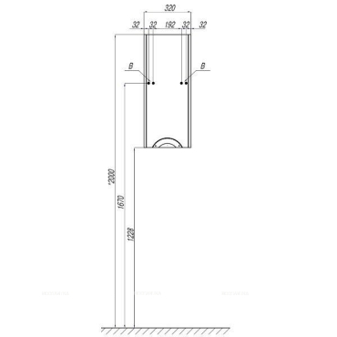 Шкаф подвесной Aquaton Сильва R дуб фьорд - 6 изображение