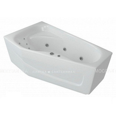 Акриловая ванна Aquatek Медея 170х95 см MED180-0000018 с гидромассажем, белый - изображение 2