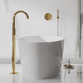 Смеситель Omnires для ванны отдельностоящий (золото), Y1233GL