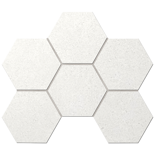 Мозаика Ametis  LA00 Hexagon 25x28,5 непол.(10 мм)