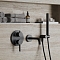 Смеситель для ванны с душем Paini Brera 74PZ6911 черный матовый, на 2 потребителя - 2 изображение