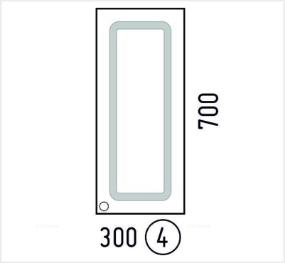 Шкаф подвесной Corozo Классика 30, белый - 2 изображение