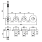 Термостатический смеситель для ванны с душем Paffoni Modular Box MDE000NO черный матовый, на 2 потребителя - изображение 2