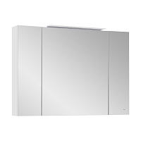 Зеркальный шкаф Roca Oleta 100 см A857648806 с подсветкой, глянцевый белый1