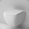 Комплект подвесной безободковый унитаз Am.Pm Gem C901701SC с крышкой-сиденьем микролифт + инсталляция Geberit Duofix Delta 458.124.21.1 3 в 1 с кнопкой смыва - 5 изображение