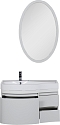 Комплект мебели для ванны Aquanet Nova Lite 75 см 242272, 2 ящика, белый - изображение 8