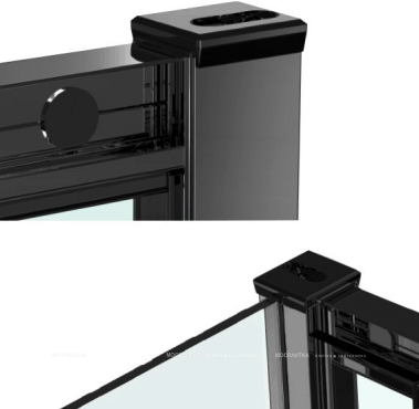 Душевой уголок RGW Classic CL-44B 120х80 см. 32094482-14 профиль черный, стекло прозрачное - 2 изображение