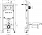 Комплект подвесной безободковый унитаз Jacob Delafon Patio rimless E21740RU-00 с сиденьем микролифт + система инсталляции с кнопкой хром - 6 изображение