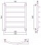 Полотенцесушитель водяной Сунержа Галант+ 60х50 см 00-0200-6050 без покрытия - изображение 5