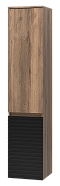 Шкаф-пенал Brevita Dakota 35 см DAK-050350-19/02Л левый, дуб галифакс олово / черный кварц - изображение 9