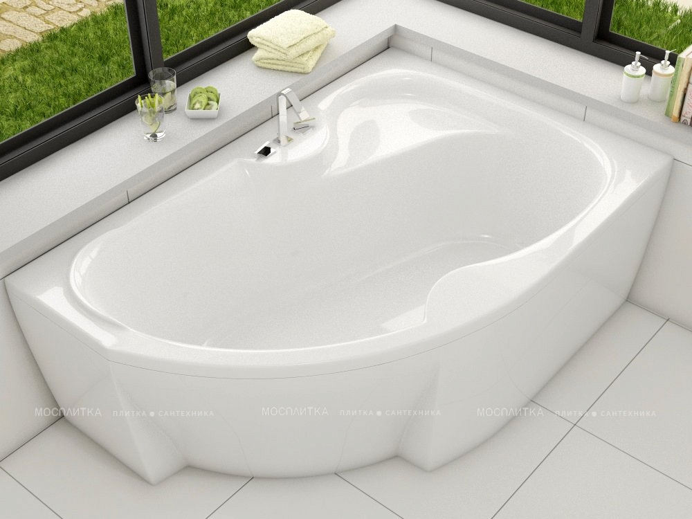 Акриловая ванна Vayer Azalia R 150x105 см - изображение 4