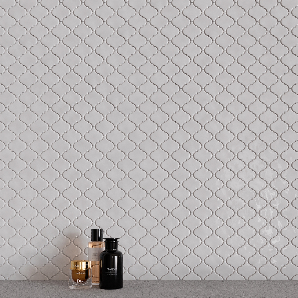 Керамическая плитка Kerama Marazzi Плитка Арабески глянцевый белый 26х30 - изображение 2