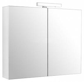 Зеркальный шкаф Jacob Delafon PresquIle 80 см EB928-J5 белый блестящий, с подсветкой