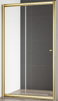 Душевая дверь Cezares Giubileo 140х195 см GIUBILEO-BF-1-140-C-G профиль золото, стекло прозрачное1