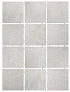 Керамическая плитка Kerama Marazzi Плитка Караоке серый, полотно 30х40 из 12 частей 9,9х9,9 