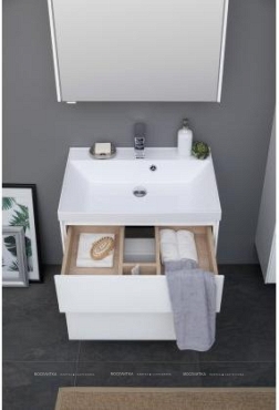 Комплект мебели для ванной Aquanet Гласс 70 белый - 22 изображение