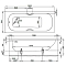 Стальная ванна Bette Form, с шумоизоляцией 170х75х42 см, с BetteGlasur ® Plus, белая, 2947-000 AD, PLUS - 4 изображение
