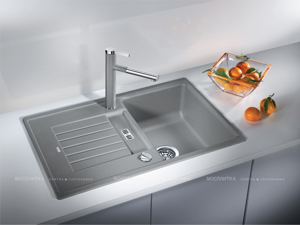Кухонная мойка Blanco Zia 45 S 517416 серый беж - изображение 3