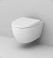 Комплект подвесной унитаз Am.Pm Awe C111738WH белый + инсталляция Geberit Duofix 458.124.21.5 с кнопкой, хром глянцевый - 2 изображение