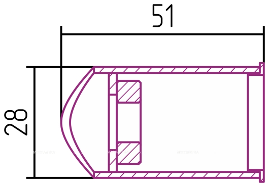 Модуль скрытого подключения Сунержа для МЭМ d 28 мм, состаренная латунь, 051-1522-0028 - 4 изображение
