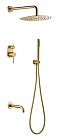 Душевой комплект Boheme Uno 464-2-MG матовое золото 