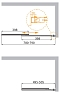 Шторка для ванны Cezares SLIDER-VF-11-80/150-C-Cr стекло прозрачное, профиль хром - изображение 4