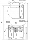 Комплект мебели для ванной Aquanet Моника 85 белый раковина Стиль - 11 изображение