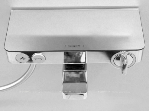 Термостат для ванны с душем Hansgrohe Ecostat Select 13151400 хром/белый - 5 изображение
