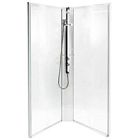 Задние стенки IDO Showerama 10-5 Comfort 100х100 см 558.314.00.1 прозрачное стекло, профиль хром