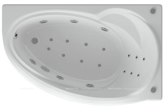 Акриловая ванна Aquatek Бетта 150 см R на сборно-разборном каркасе - 2 изображение