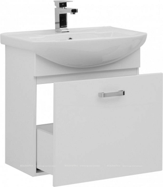 Комплект мебели для ванной Aquanet Ирис 65 1 ящик - 6 изображение