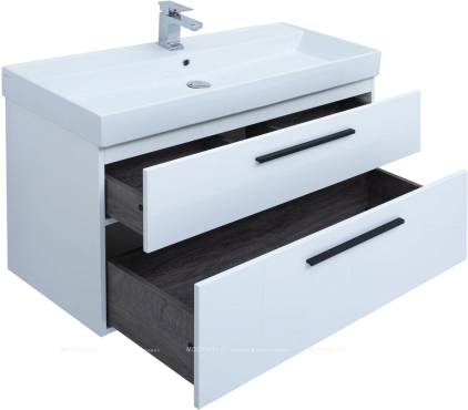 Комплект мебели для ванной Aquanet Nova 100 см 249922, белый - 10 изображение
