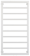 Полотенцесушитель водяной Сунержа Канцлер 100х50 см 30-0254-1050 матовый белый - изображение 2