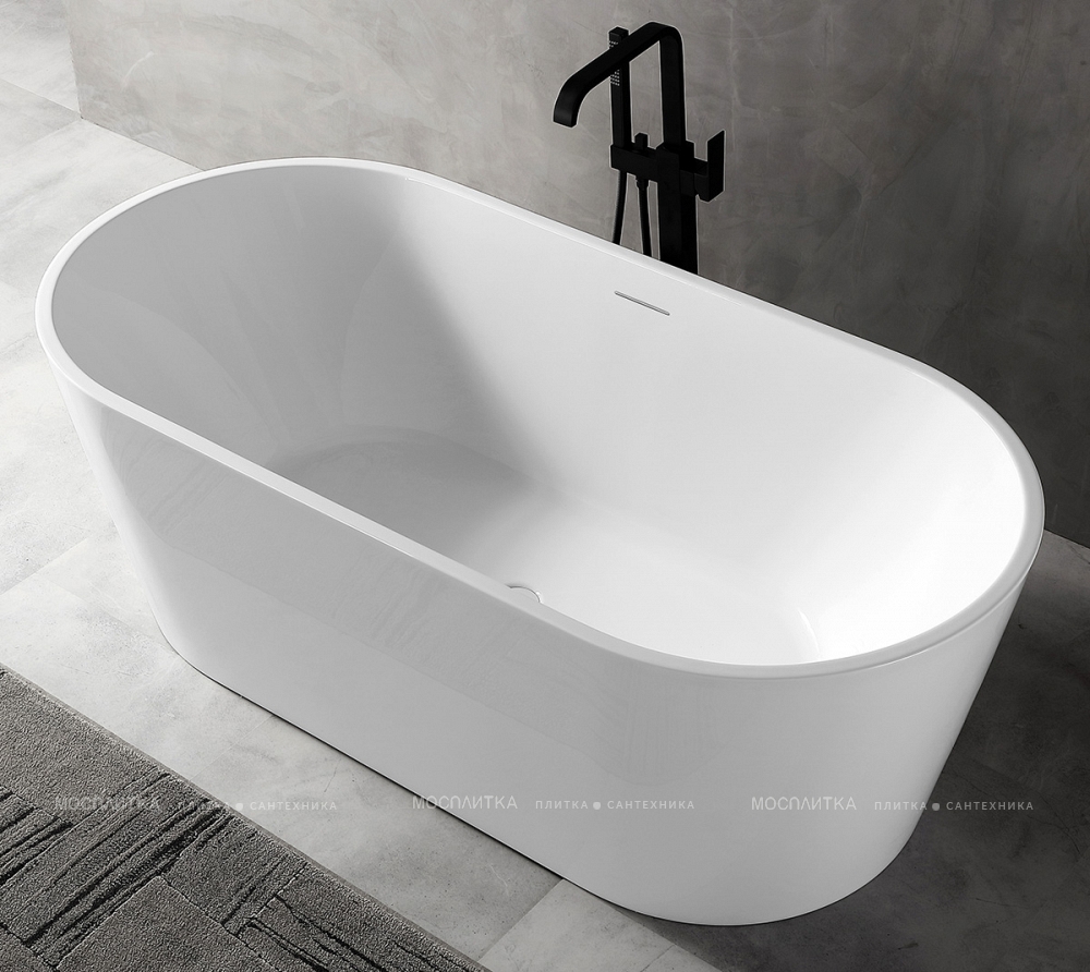 Акриловая ванна Abber 150х75 см AB9320-1.5, белый - изображение 2