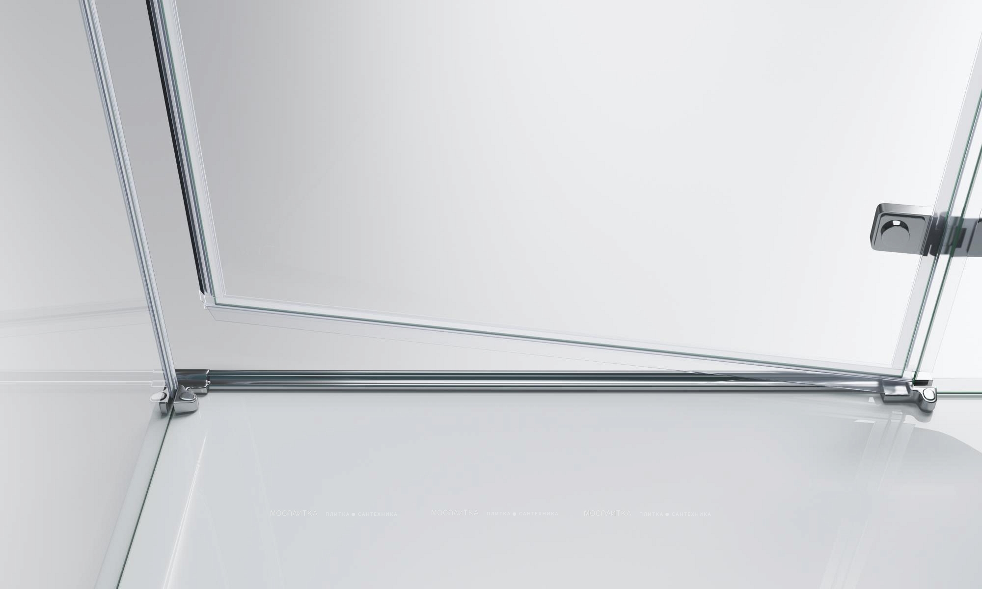 Душевой уголок BelBagno Kraft 80х80 см KRAFT-A-12-80-C-Cr-R профиль хром, стекло прозрачное - изображение 3