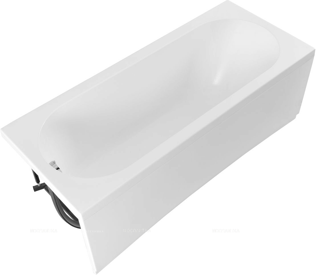 Акриловая ванна 165x70 см Aquanet Lotos 330873 с каркасом белая - изображение 2